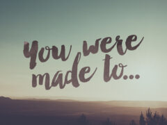 You Were Made